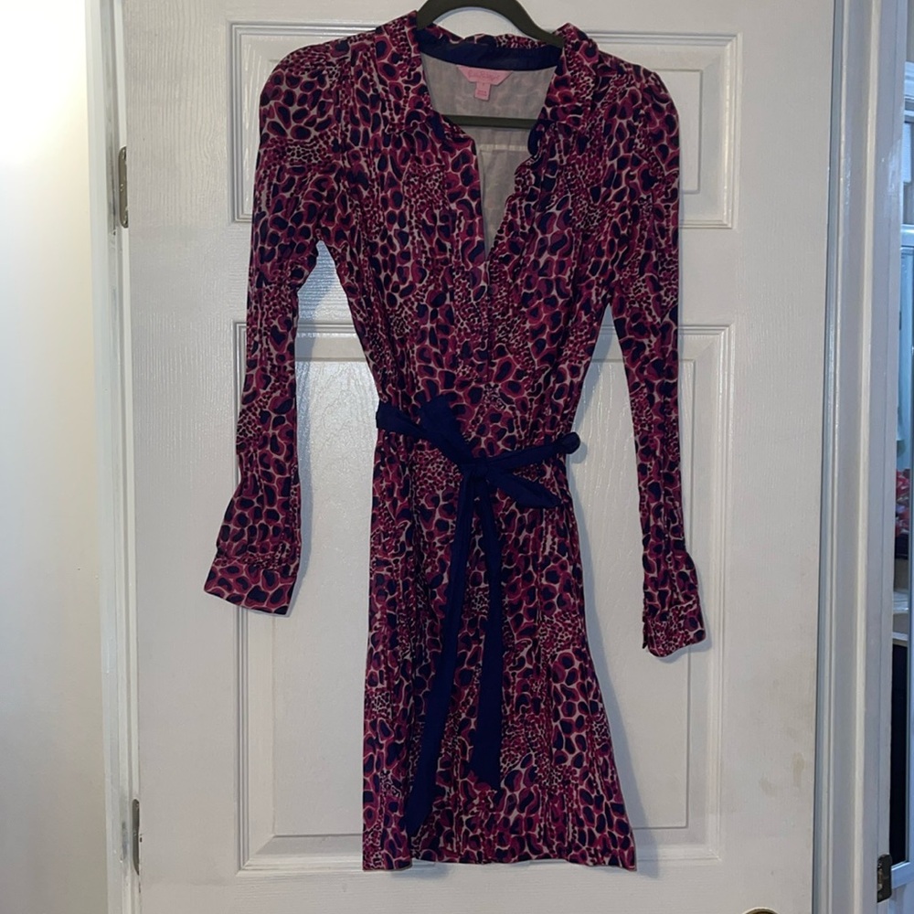 Lilly Pulitzer | Animal Print Shirt Dress | Size 2